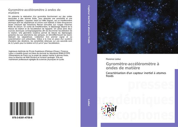 Produktbild: Gyrom&egrave;tre-acc&eacute;l&eacute;rom&egrave;tre &agrave; ondes de mati&egrave;re