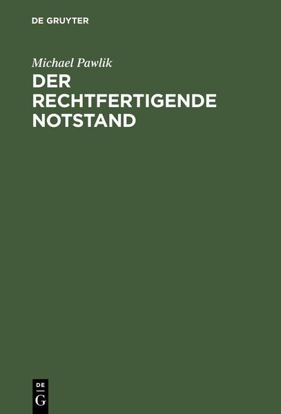Produktbild: Der rechtfertigende Notstand