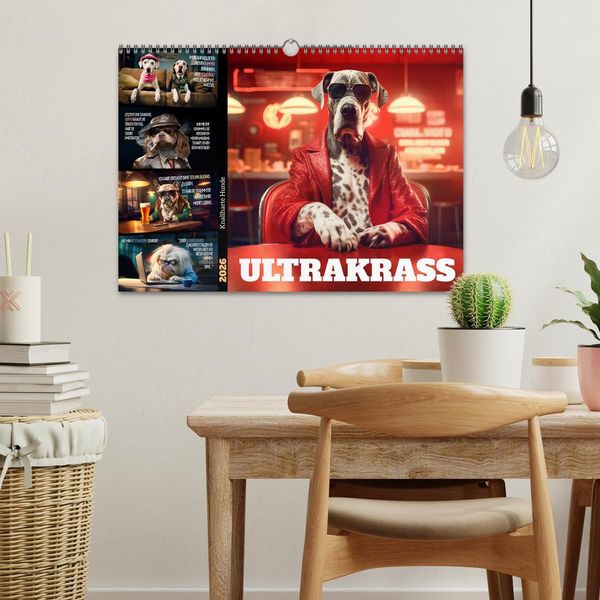Produktbild: ULTRAKRASS Knallharte Hunde (Wandkalender 2026 DIN A3 quer), CALVENDO Monatskalender