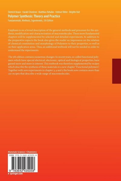 Produktbild: Polymer Synthesis: Theory and Practice