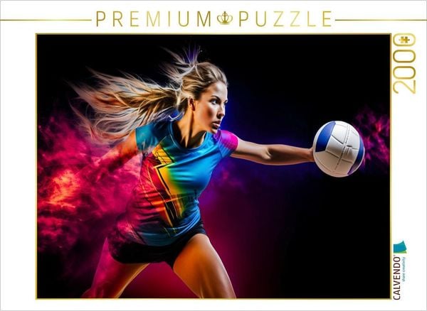 CALVENDO Puzzle Ein Motiv aus dem Kalender Volleyball und Motivation | 2000 Teile Lege-Größe 90x67cm Foto-Puzzle für glückliche Stunden