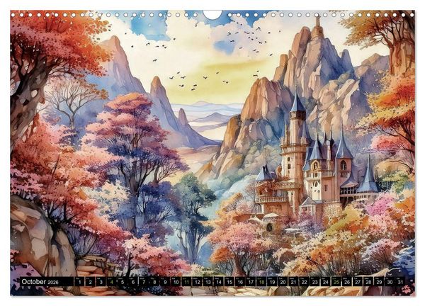 Produktbild: Visions of a Fairytale World (Wall Calendar 2026 DIN A3 landscape), CALVENDO 12 Month Wall Calendar