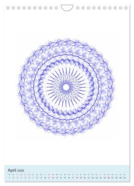 Produktbild: Transluzent-Mandalas (Wandkalender 2026 DIN A4 hoch), CALVENDO Monatskalender
