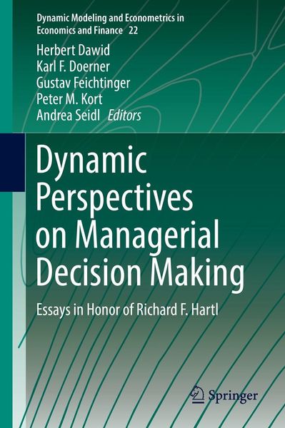 Produktbild: Dynamic Perspectives on Managerial Decision Making