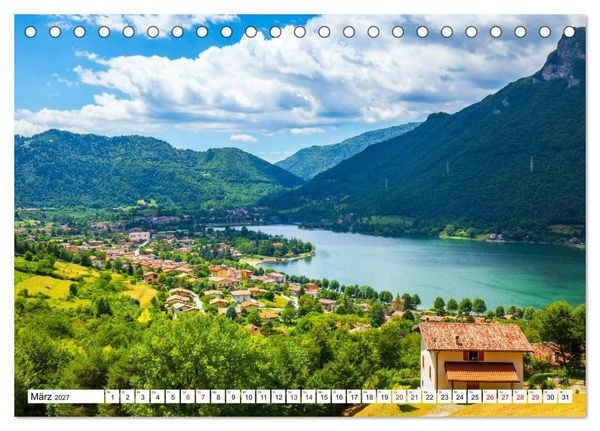Produktbild: Der Idrosee in der Lombardei (Tischkalender 2027 DIN A5 quer), CALVENDO Monatskalender