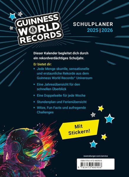 Produktbild: Guinness World Records - Schulplaner 2025/2026