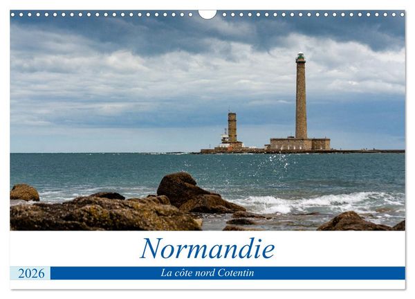 Produktbild: Normandie, la c&ocirc;te nord Cotentin (Calendrier mural 2026 DIN A3 vertical), CALVENDO calendrier mensuel