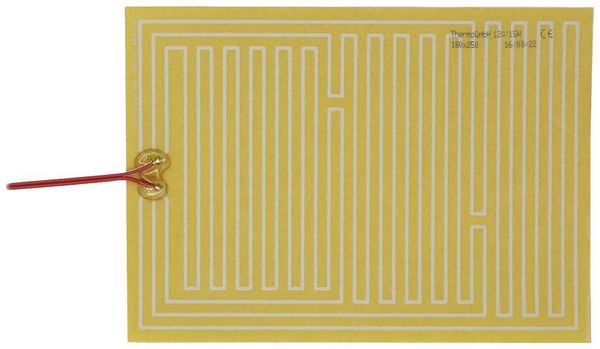 Produktbild: Thermo TECH Polyester Heizfolie 12V 15W (L x B) 250mm x 180mm