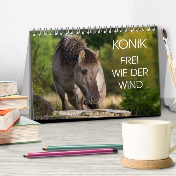 Produktbild: Konik - Frei geboren (Tischkalender 2026 DIN A5 quer), CALVENDO Monatskalender