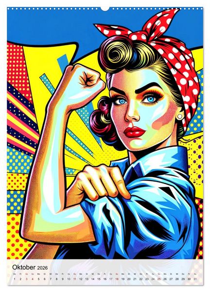 Produktbild: Pop Art - In der &Auml;ra der K&uuml;nstlichen Intelligenz (hochwertiger Premium Wandkalender 2026 DIN A2 hoch), Kunstdruck in Hochglanz