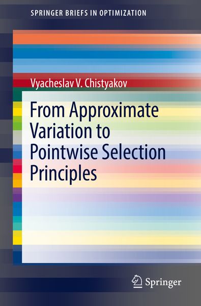 Produktbild: From Approximate Variation to Pointwise Selection Principles