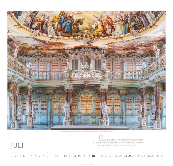 Produktbild: Welt der Bibliotheken Kalender 2027