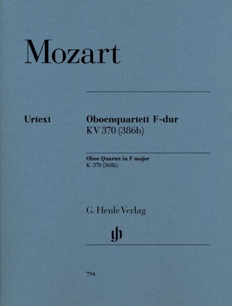 Wolfgang Amadeus Mozart - Oboenquartett F-dur KV 370 (368b)