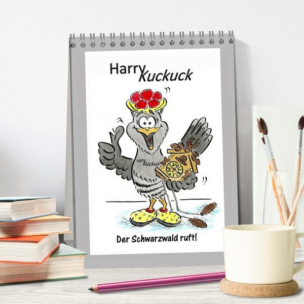 Produktbild: HarryKuckuck - Der Schwarzwald ruft (Tischkalender 2026 DIN A5 hoch), CALVENDO Monatskalender