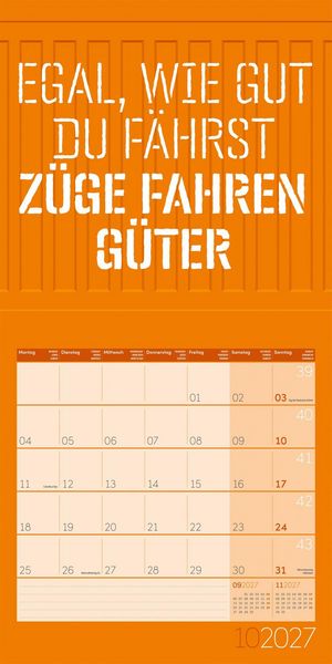 Produktbild: Einspruch Kalender 2027 - 30x30 - Art12