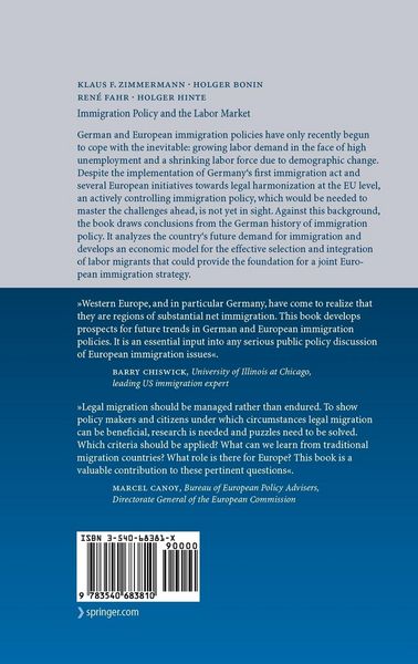 Produktbild: Immigration Policy and the Labor Market