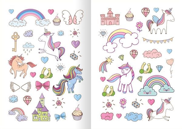 Produktbild: Glitzerspa&szlig; &ndash; Einhorn-Sticker