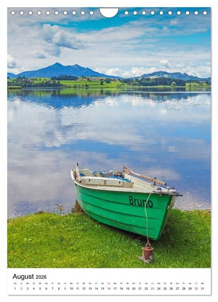 Produktbild: Allg&auml;u, Berge, Wiesen, Seen und K&uuml;he. (Wandkalender 2026 DIN A4 hoch), CALVENDO Monatskalender