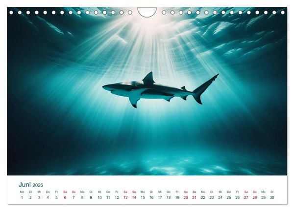 Produktbild: Wei&szlig;e Haie (Wandkalender 2026 DIN A4 quer), CALVENDO Monatskalender