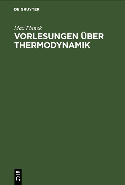 Produktbild: Vorlesungen &uuml;ber Thermodynamik