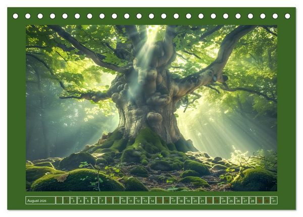 Produktbild: Die Zeitreisenden des Waldes (Tischkalender 2026 DIN A5 quer), CALVENDO Monatskalender