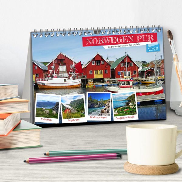 Produktbild: Norwegen PUR (Tischkalender 2026 DIN A5 quer), CALVENDO Monatskalender
