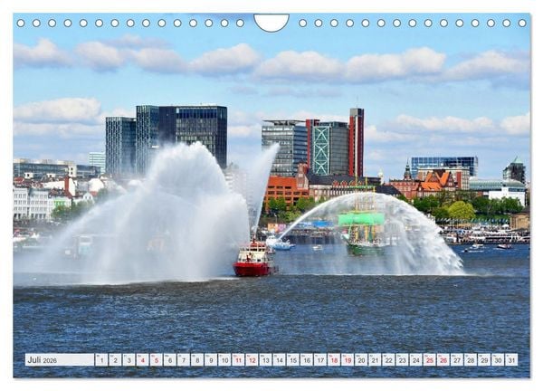 Produktbild: Hamburg mit Hafengeburtstag (Wandkalender 2026 DIN A4 quer), CALVENDO Monatskalender