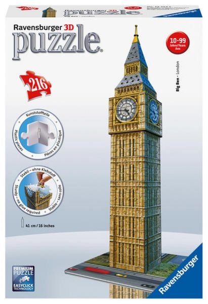 3D Puzzle Ravensburger Big Ben Bauwerke 216 Teile
