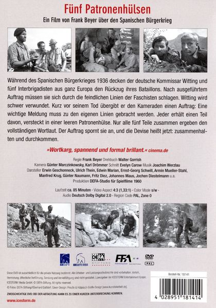Produktbild: F&uuml;nf Patronenh&uuml;lsen