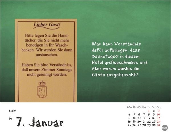 Produktbild: Bastian Sick Tagesabrei&szlig;kalender 2027