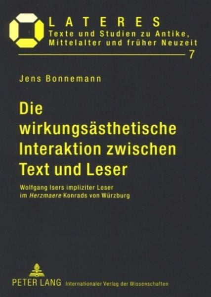 Produktbild: Die wirkungs&auml;sthetische Interaktion zwischen Text und Leser