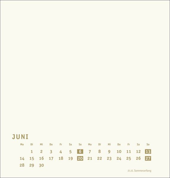 Produktbild: Premium-Bastelkalender gold mittel 2027
