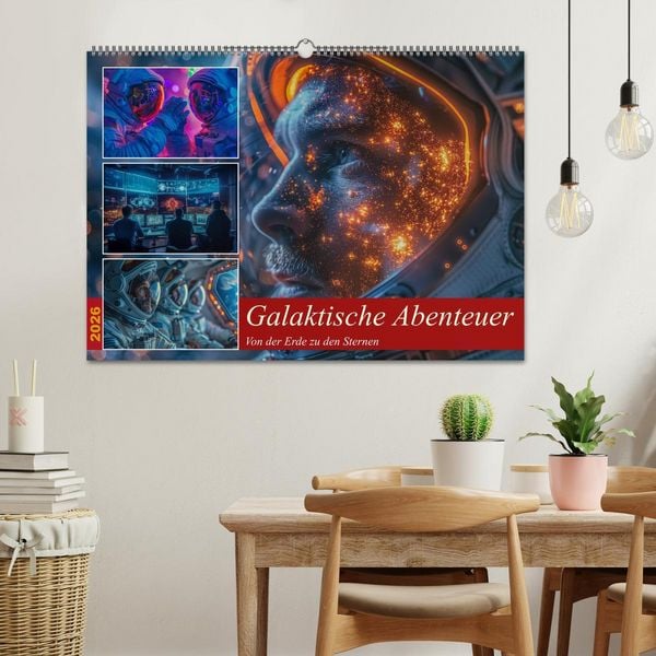 Produktbild: Galaktische Abenteuer (Wandkalender 2026 DIN A2 quer), CALVENDO Monatskalender