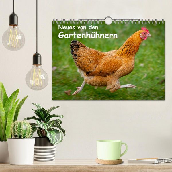 Produktbild: Neues von den Gartenh&uuml;hnern (Wandkalender 2026 DIN A4 quer), CALVENDO Monatskalender