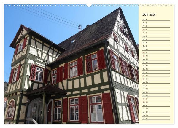 Produktbild: Calw erleben (Wandkalender 2026 DIN A2 quer), CALVENDO Monatskalender