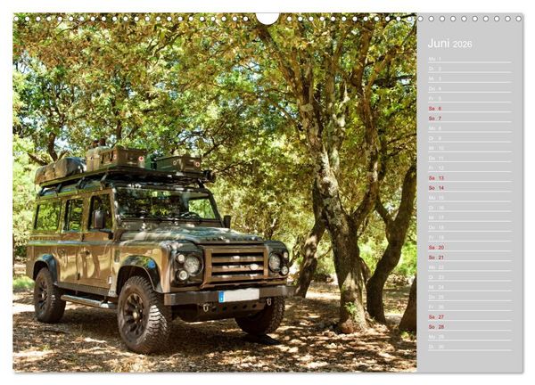 Produktbild: Mit dem 4x4 durch Europa (Wandkalender 2026 DIN A3 quer), CALVENDO Monatskalender
