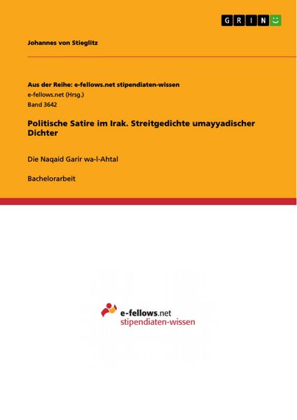 Produktbild: Politische Satire im Irak. Streitgedichte umayyadischer Dichter