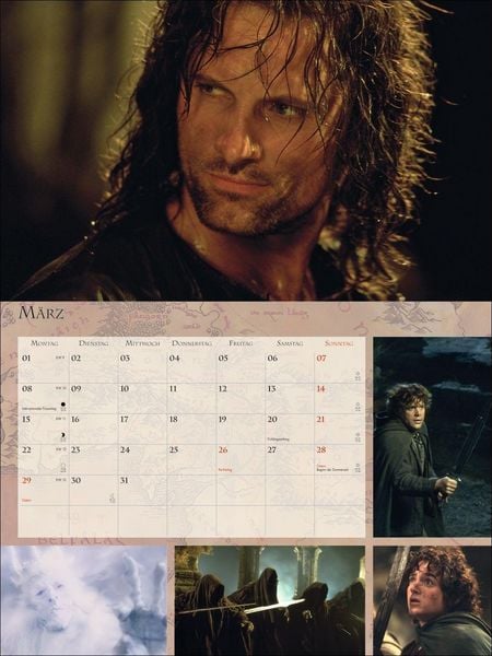 Produktbild: Der Herr der Ringe Broschur XL Kalender 2027
