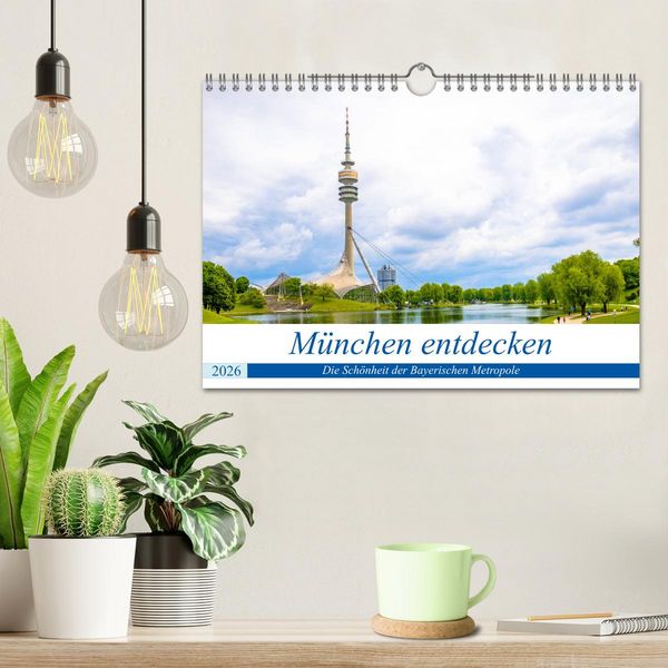 Produktbild: M&uuml;nchen entdecken - Die Sch&ouml;nheit der Bayerischen Metropole (Wandkalender 2026 DIN A4 quer), CALVENDO Monatskalender