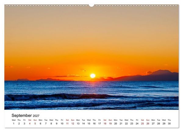 Produktbild: Magical sunsets. Lights between heaven and earth (Wall Calendar 2027 DIN A2 landscape), CALVENDO 12 Month Wall Calendar