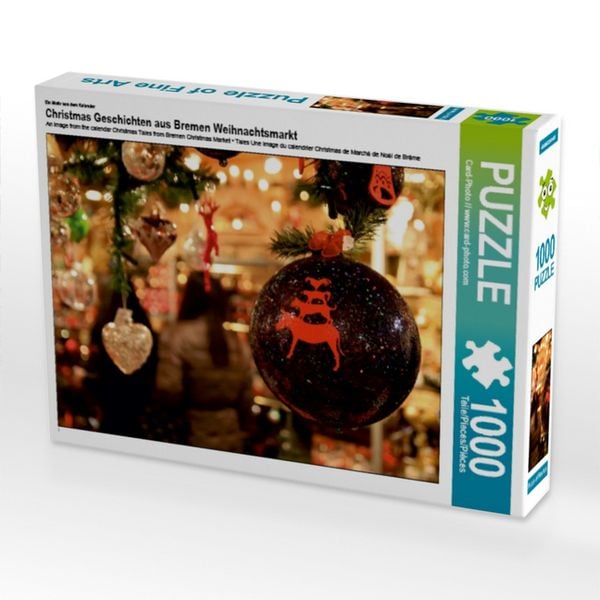 CALVENDO Puzzle Ein Motiv aus dem Kalender Christmas Geschichten aus Bremen Weihnachtsmarkt | 1000 Teile Lege-Größe 64x48cm Foto-Puzzle für glückliche Stunden