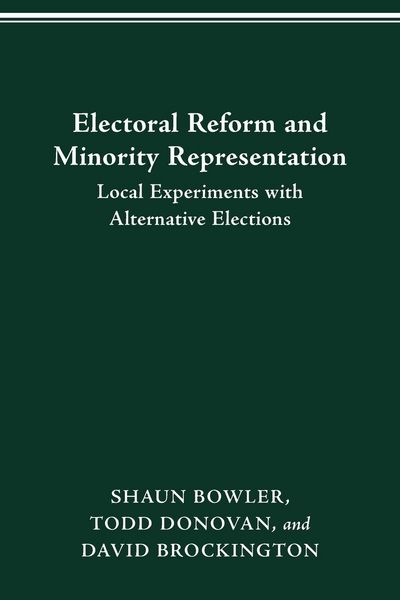 Produktbild: Electoral Reform and Minority Representation