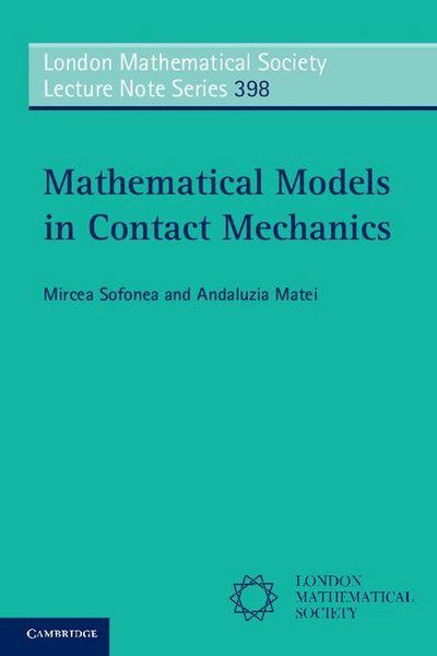 Produktbild: Mathematical Models in Contact Mechanics