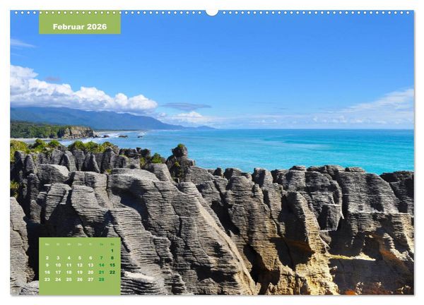 Produktbild: Erlebe mit mir das Naturwunder Neuseeland die S&uuml;dinsel (hochwertiger Premium Wandkalender 2026 DIN A2 quer), Kunstdruck in Hochglanz