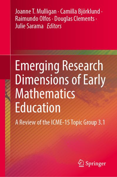 Produktbild: Emerging Research Dimensions of Early Mathematics Education