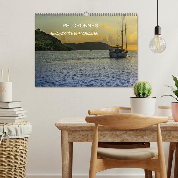 Produktbild: Peloponnes - Einladung zum Chillen (Wandkalender 2026 DIN A3 quer), CALVENDO Monatskalender