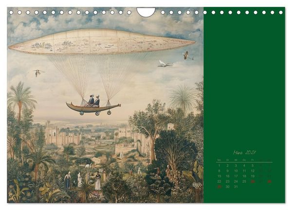 Produktbild: Mit KI durch die Epochen und L&uuml;fte (Wandkalender 2027 DIN A4 quer), CALVENDO Monatskalender