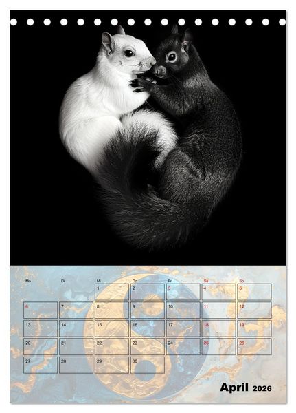 Produktbild: Sei das Yin zu meinem Yang (Tischkalender 2026 DIN A5 hoch), CALVENDO Monatskalender
