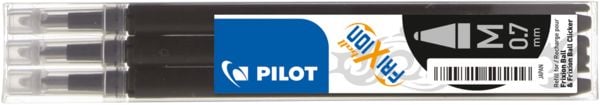 Produktbild: PILOT Mine FriXion Ball schwarz, 3er Set