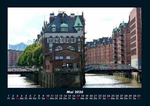 Produktbild: Hamburgs Sch&ouml;nheit 2026 Fotokalender DIN A4